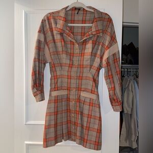 Maje Plaid Dress